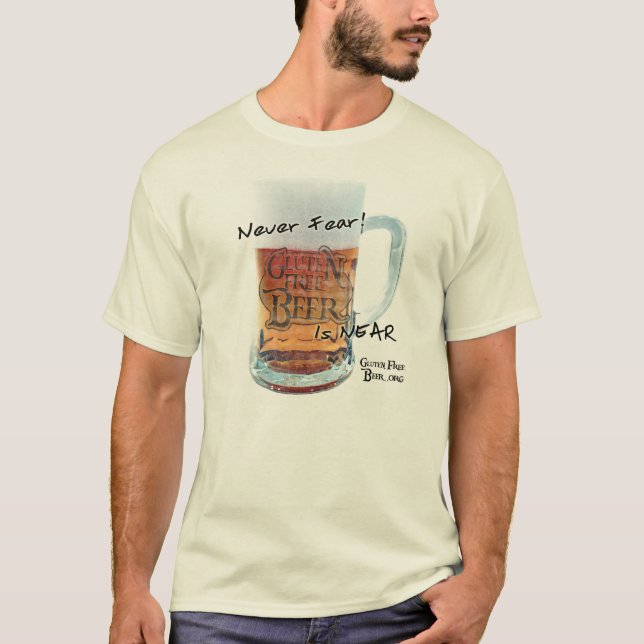T-shirt Chemise libre de bière de gluten (Devant)