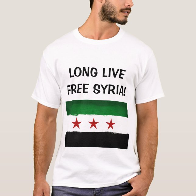 T-shirt Chemise libre de la Syrie (Devant)