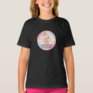 T-shirt Chemise Licorne Arc-en-Ciel pour les 5 ans des Fil