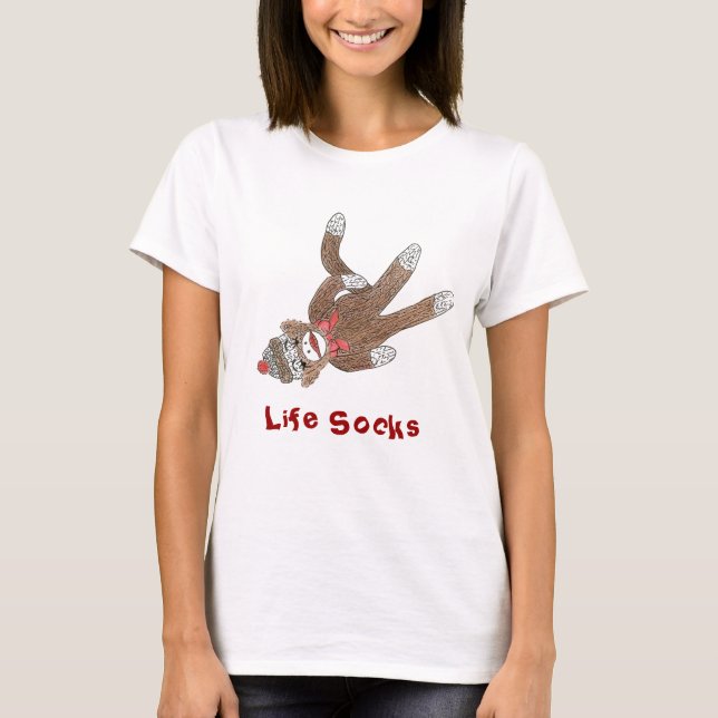 T-shirt Chemise Life Socks Monkey (Devant)