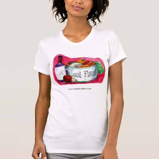 T-shirt Chemise locale de la saveur du cristal (Devant)