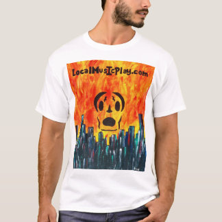 T-shirt Chemise Localmusicplay.com. Ville de feu