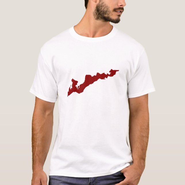 T-shirt Chemise Logo Classic Fishers Island - Rouge (Devant)