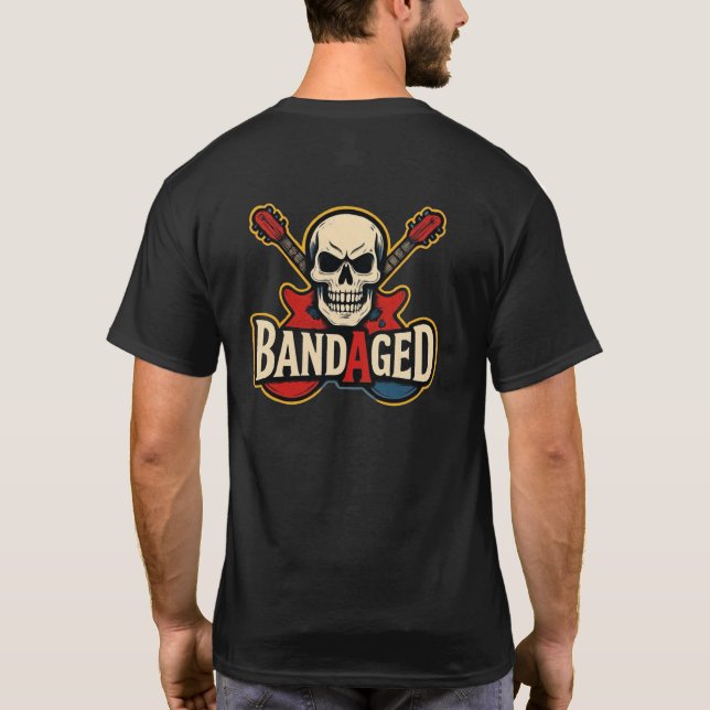 T-shirt Chemise Logo Crâne Double (Dos)