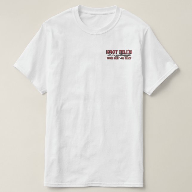 T-shirt Chemise Logo Rip Art Marlin Blanc (Design devant)