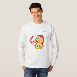T-shirt Chemise long chinoise de douille de nouvelle anné