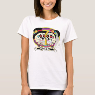 T-shirt Chemise Los Novios pour dames au crâne à sucre (an