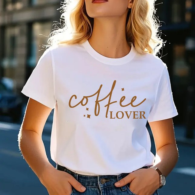 T-shirt Chemise Lover café, cadeau pour femmes obsédées de (coffee lover shirt, minimalist coffee shirt, coffee tee for her, coffee addict gift, caffeine queen)
