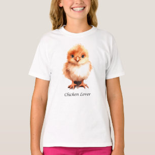T-shirt Chemise Lover Poulet - Chemise Chicken Mignonne