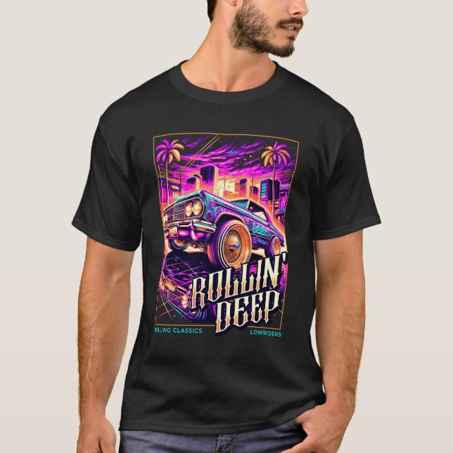 T-shirt Chemise Lowrider Car Lover Tee Car Fans Tee Car Te (Devant)