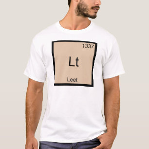 T-shirt Chemise Lt - Symbole drôle d'élément de chimie Lee