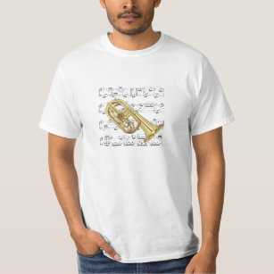 T-shirt Chemise (lumière). Euphonium de marche.