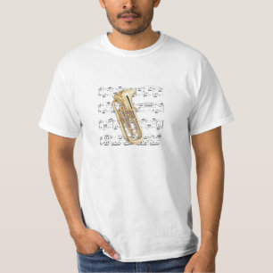 T-shirt Chemise (lumière) - euphonium - sélectionnez votre