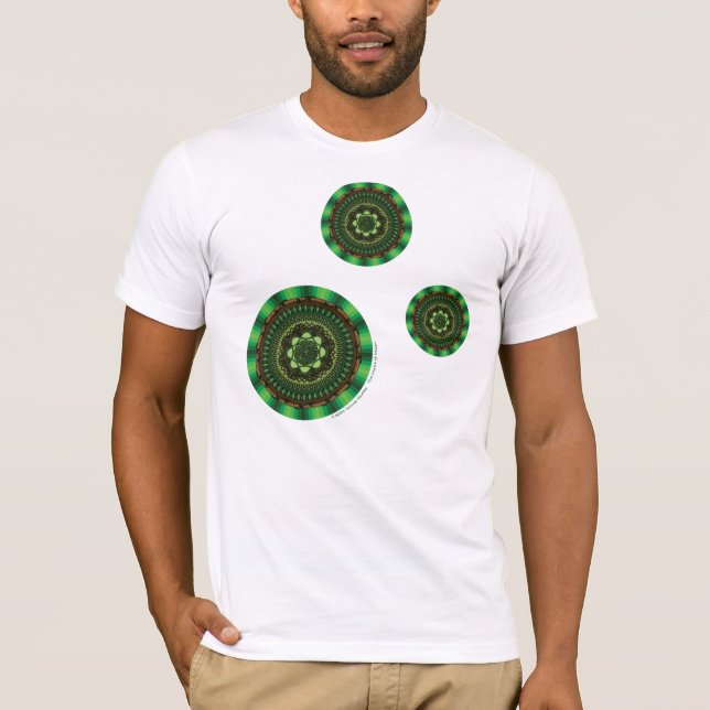 T-shirt Chemise Lumière Homme de la Terre Mandala (Devant)