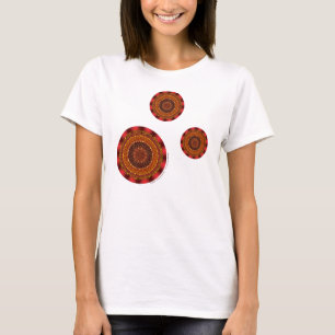 T-shirt Chemise lumière pour femmes Mandala au feu