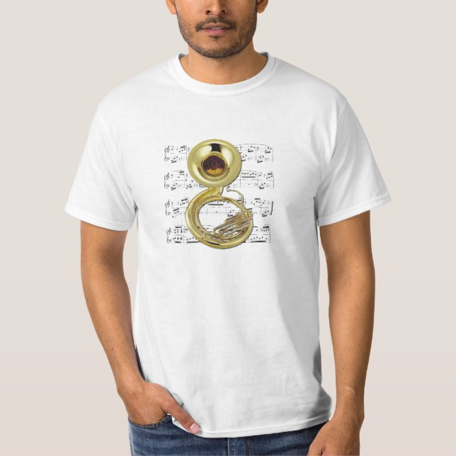 T-shirt Chemise (lumière) - sousaphone - sélectionnez (Devant)