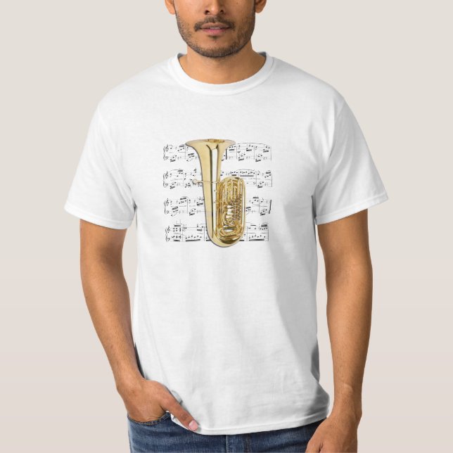 T-shirt Chemise (lumière) - tuba - sélectionnez votre (Devant)