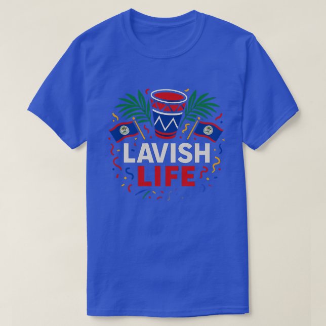 T-shirt Chemise Luxueuse Édition Carnaval Bélizien (Design devant)