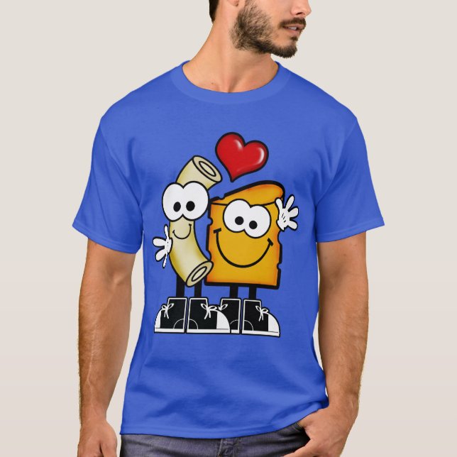 T-shirt Chemise Mac et fromage (Devant)
