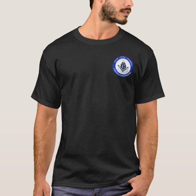 T-shirt Chemise Maçonnique - Hommes (Devant)
