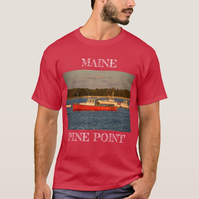 T-shirt chemise Maine Pine Point (Devant)