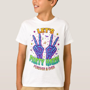 T-shirt Chemise Mains de squelette Faisons la fête pour