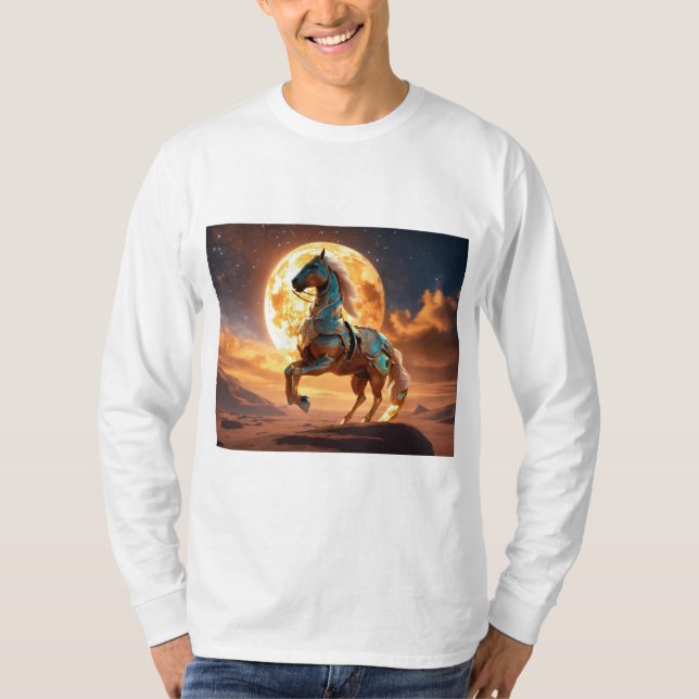 T-shirt Chemise majestueuse Arabian Horse : Desert Run (Devant)