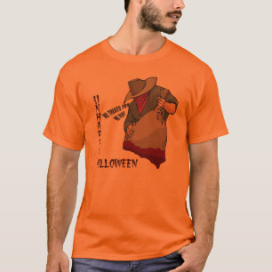 T-shirt Chemise malheureuse d'orange de Halloween