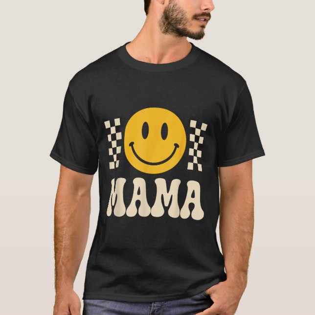 T-shirt Chemise Mama Anniversaire Rétro, Une Bonne Famille (Devant)