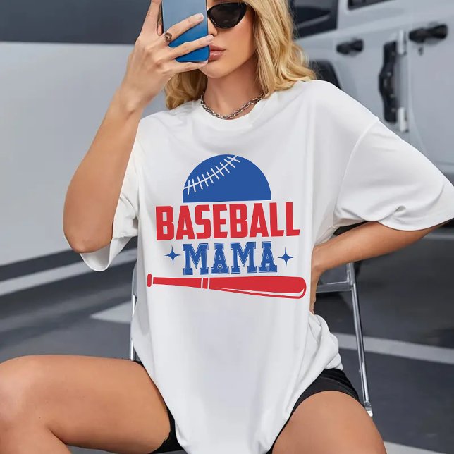 T-shirt Chemise Mama de baseball, Fête des Mères ou Cadeau (baseball mama shirt, baseball mom shirt, sports mom shirt, mothers day gift for mom, birthday gift)