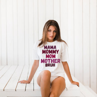 T-shirt Chemise Mama Retro - Chemise Maman Vie Chemise Mat