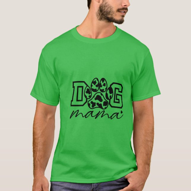 T-shirt Chemise maman chien, Amoureux des chiens, Cadeaux  (Devant)