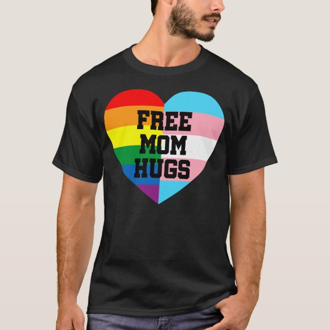 T-shirt Chemise Maman Libre Hugs, Chemise Maman Hugs, Fier (Devant)