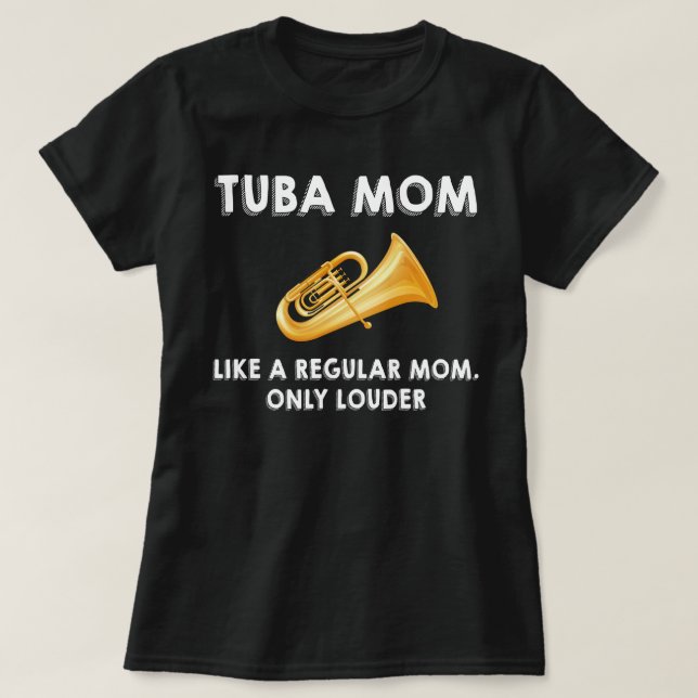 T-shirt Chemise maman Tuba, Cadeau maman Tuba, Chemise Jou (Design devant)