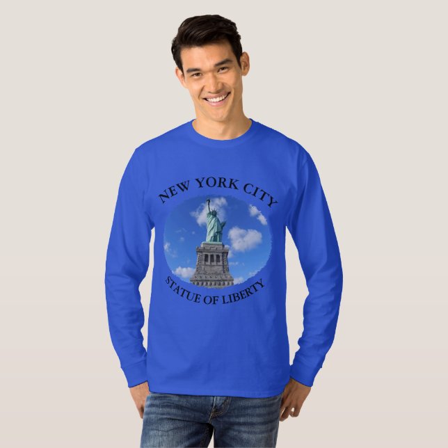 T-SHIRT CHEMISE MANCHE LONGUE STATUE DE LA LIBERTÉ (Devant entier)
