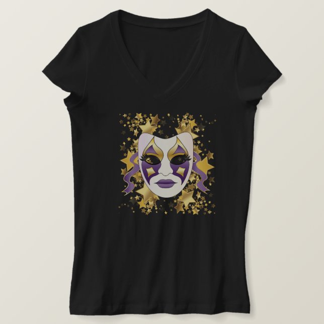 T-shirt Chemise Mardi Gras pour femmes (Design devant)