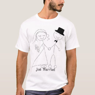 T-shirt Chemise mariée de lune de miel de KRW juste