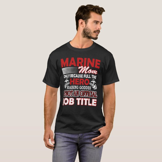 T-SHIRT CHEMISE MARINE DE MAMAN (Devant entier)