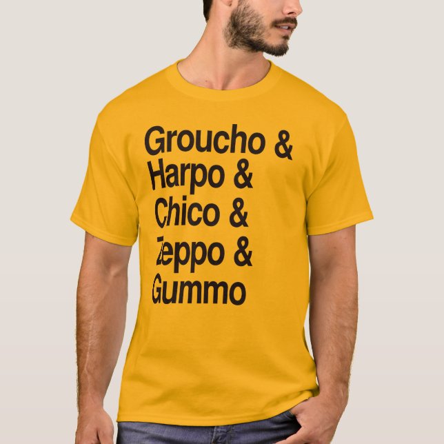 T-shirt Chemise Marx Brothers (Devant)