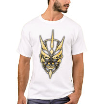Chemise Masque de Samouraï Doré