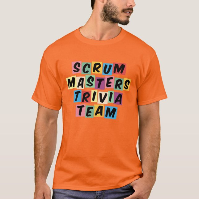 T-shirt Chemise Masters Orange Scrum (Devant)