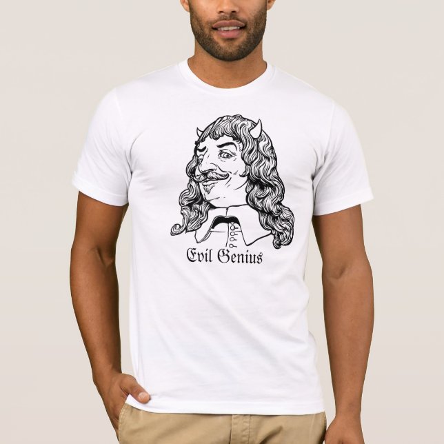 T-shirt Chemise mauvaise de génie de Descartes (Devant)
