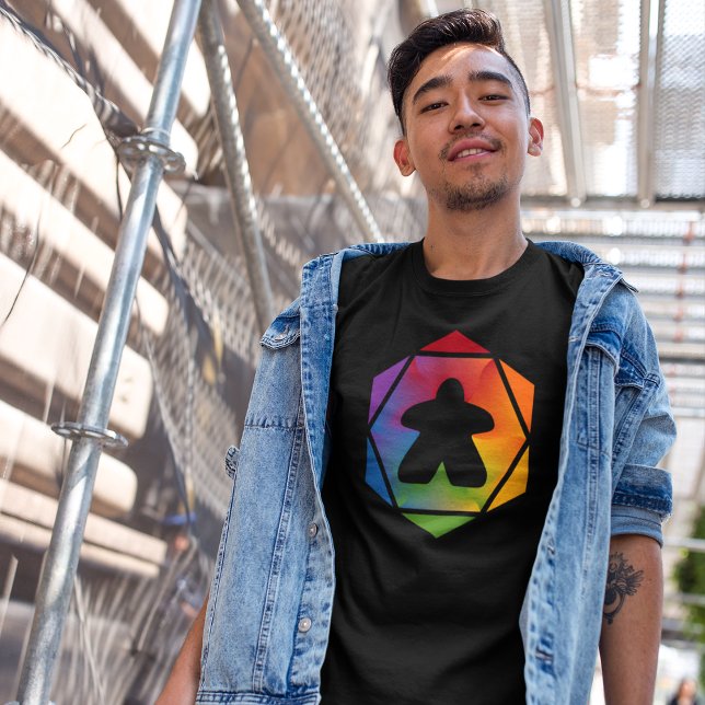 T-shirt Chemise Meeple Mens (Créateur téléchargé)