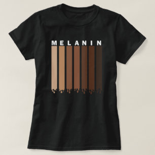 T-shirt Chemise Melanin, La Beauté N'A Pas De Ton Peau