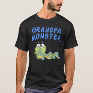 T-shirt Chemise Mens Grandpa Monster Anniversaire Famille