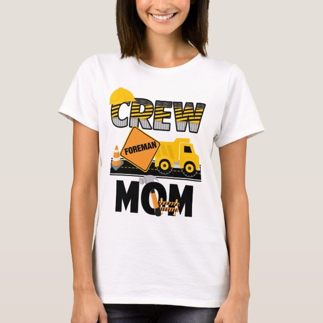 T-shirt Chemise mère de construction | Camion-camionnette- (Devant)