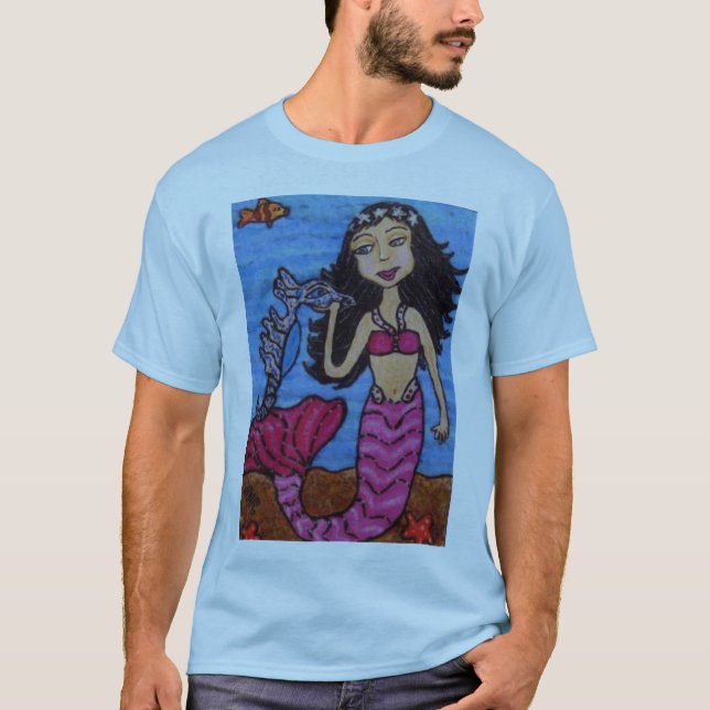 T-shirt Chemise Mermaid & Seahorse (Devant)