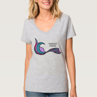 T-shirt Chemise Mermaid Strong queue de sirène