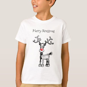 T-shirt Chemise Merry Stressmas Rudolph