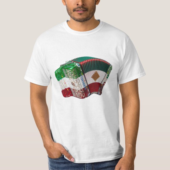 T-shirt Chemise mexicaine d'accordéon (Devant)